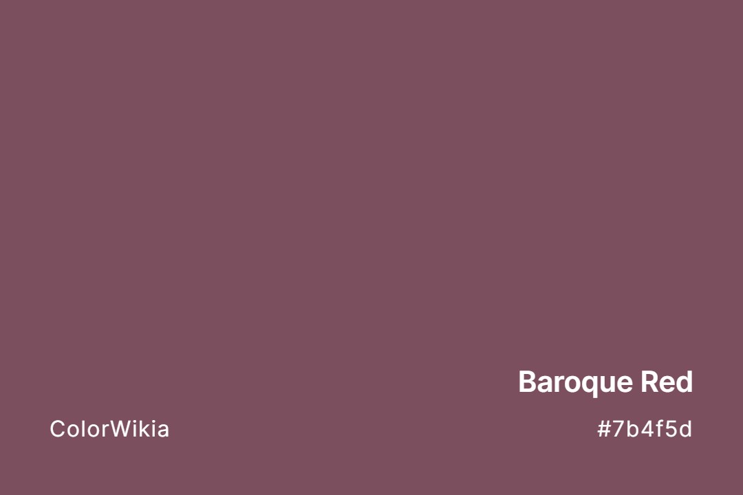 baroque red color 7b4f5d