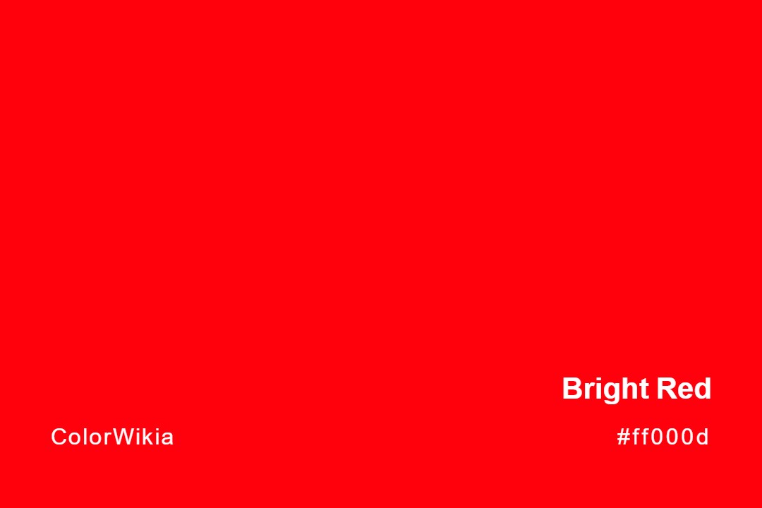 bright red color ff000d