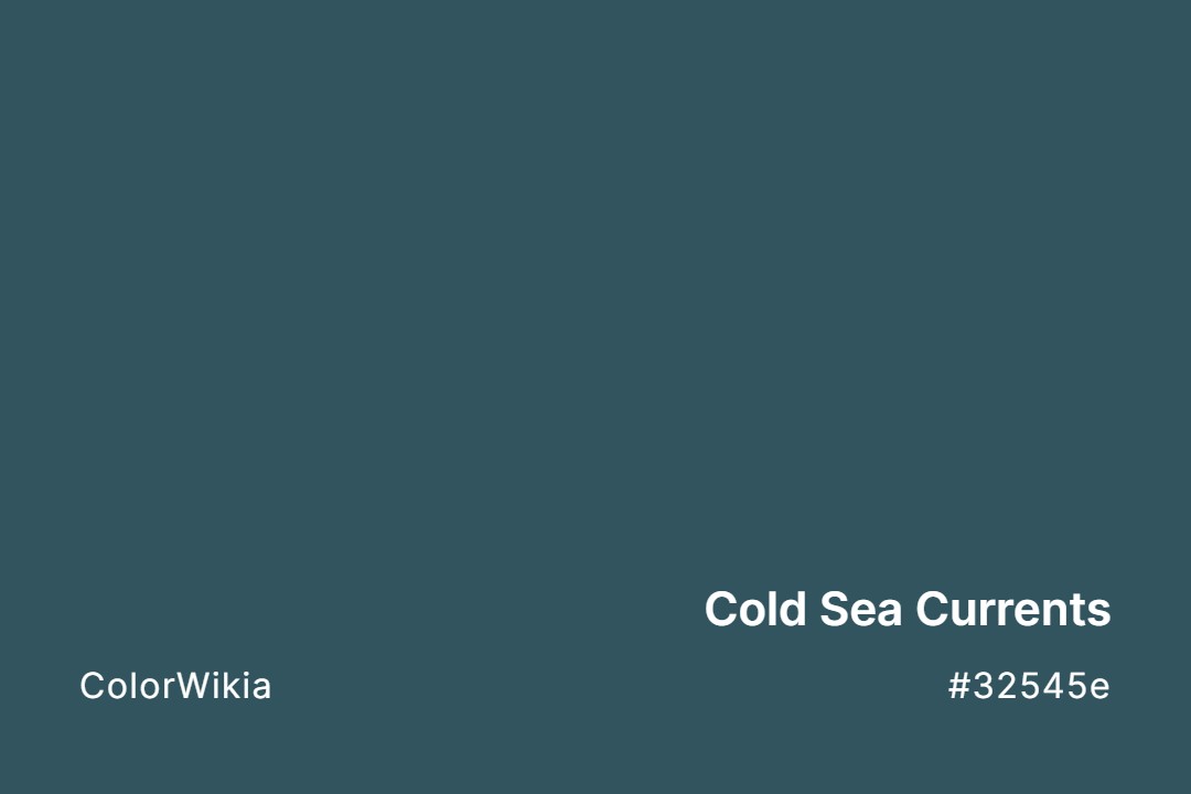 cold sea currents color 32545e