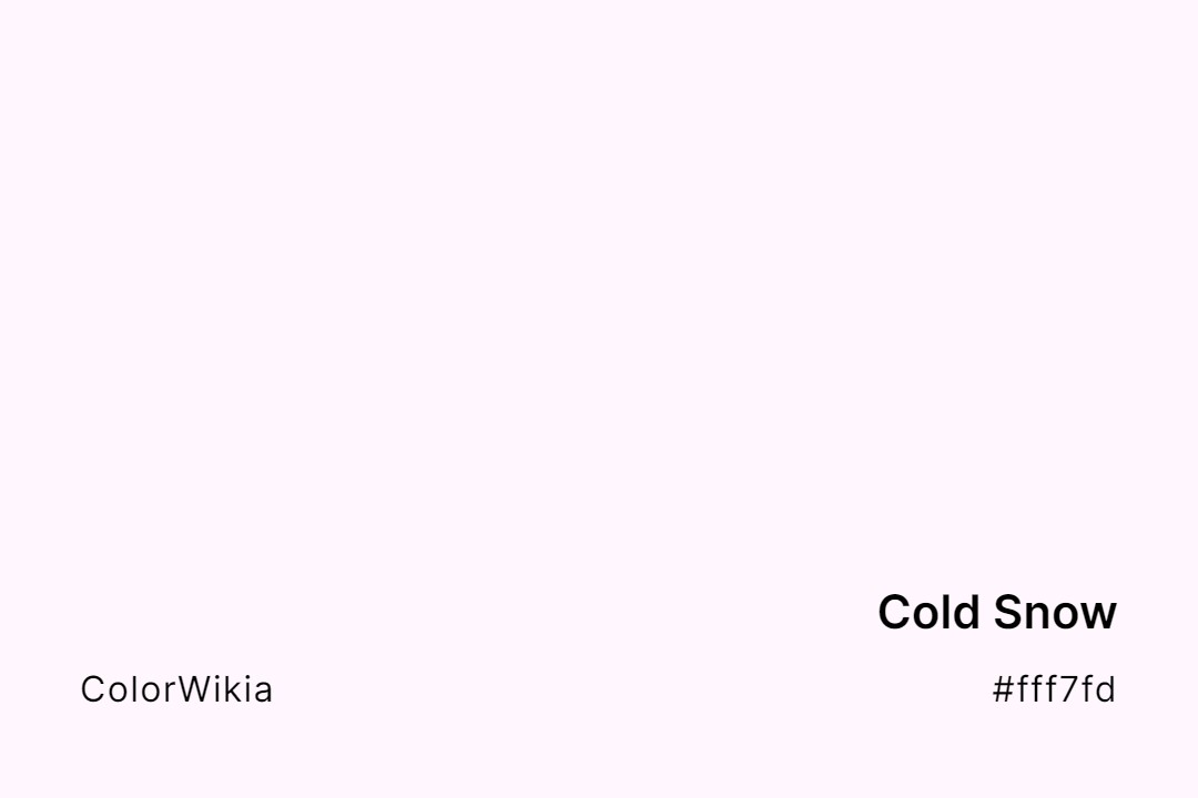 cold snow color fff7fd