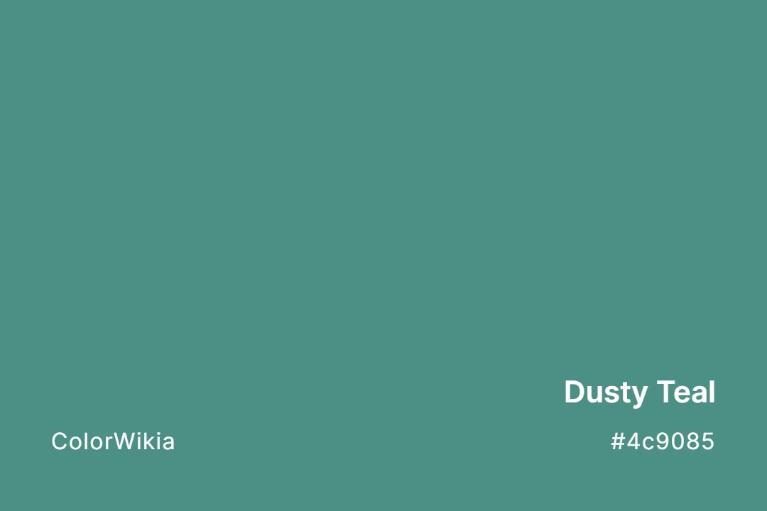 dusty teal color 4c9085