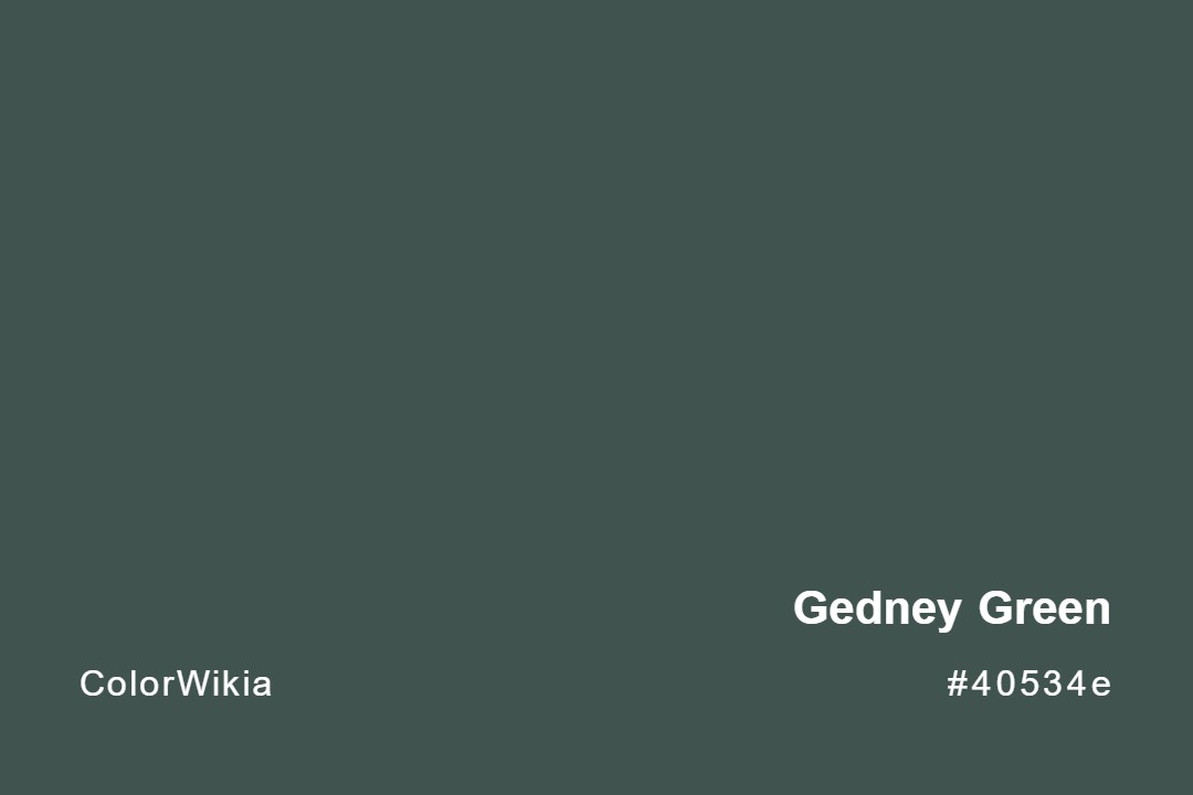Gedney Green Color – #40534e: Codes and Complete Breakdown