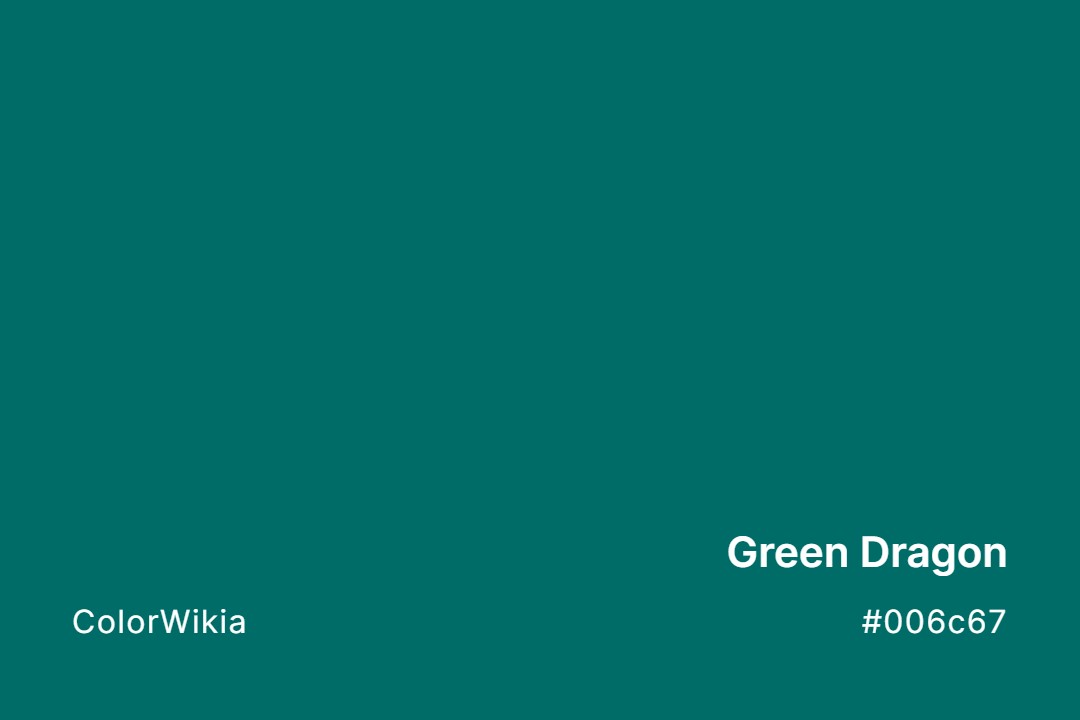 Green Dragon Color – #006c67: Codes and Complete Breakdown