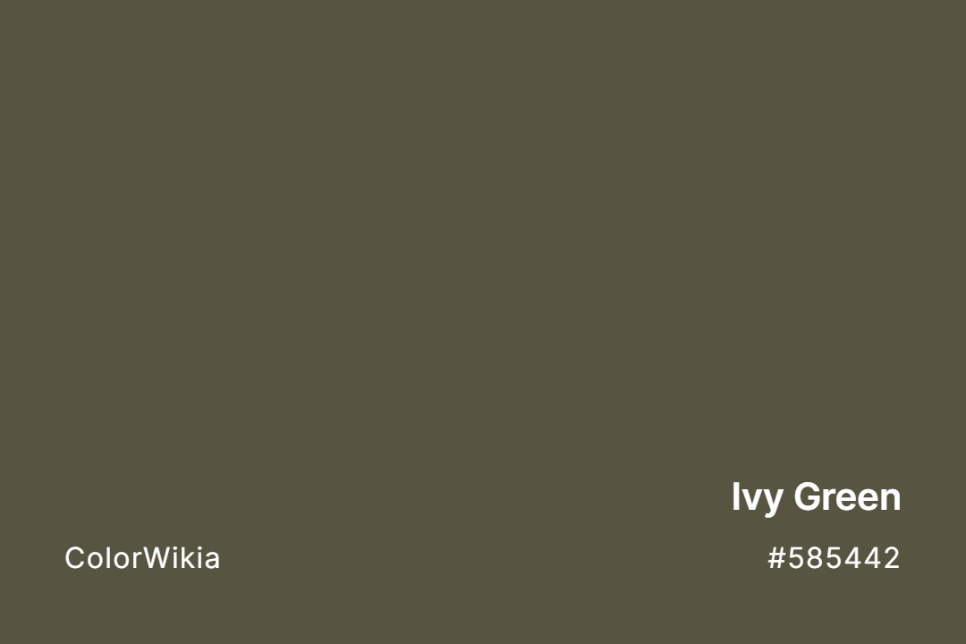 ivy green color 585442