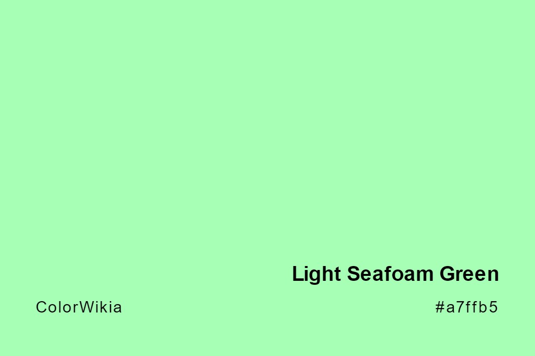 light seafoam green color a7ffb5