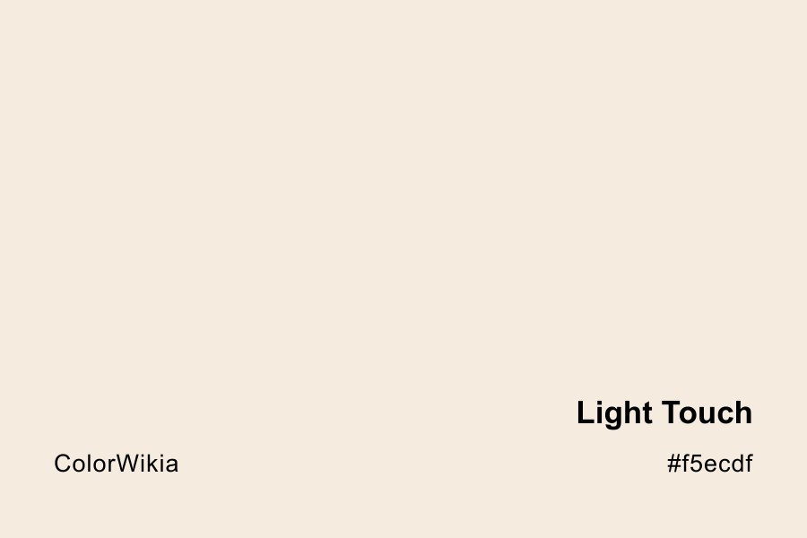 light touch color f5ecdf