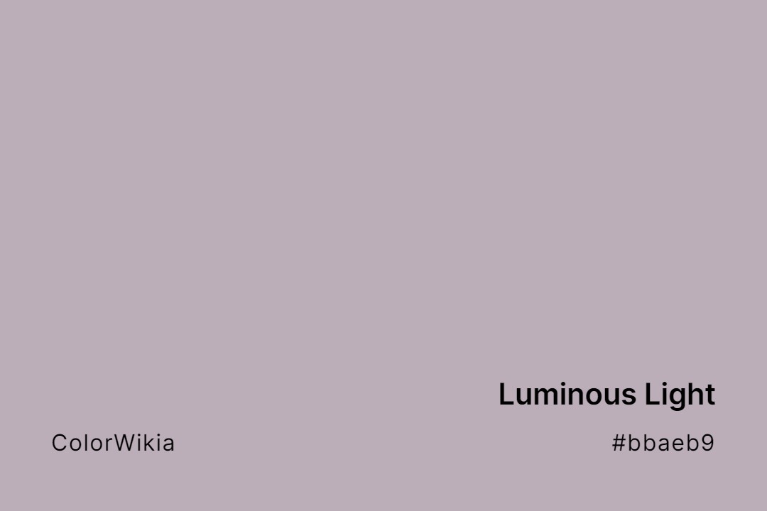 luminous light color bbaeb9