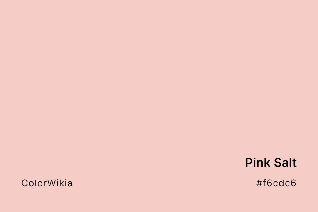 Pink Salt Color – #f6cdc6: Codes and Complete Breakdown