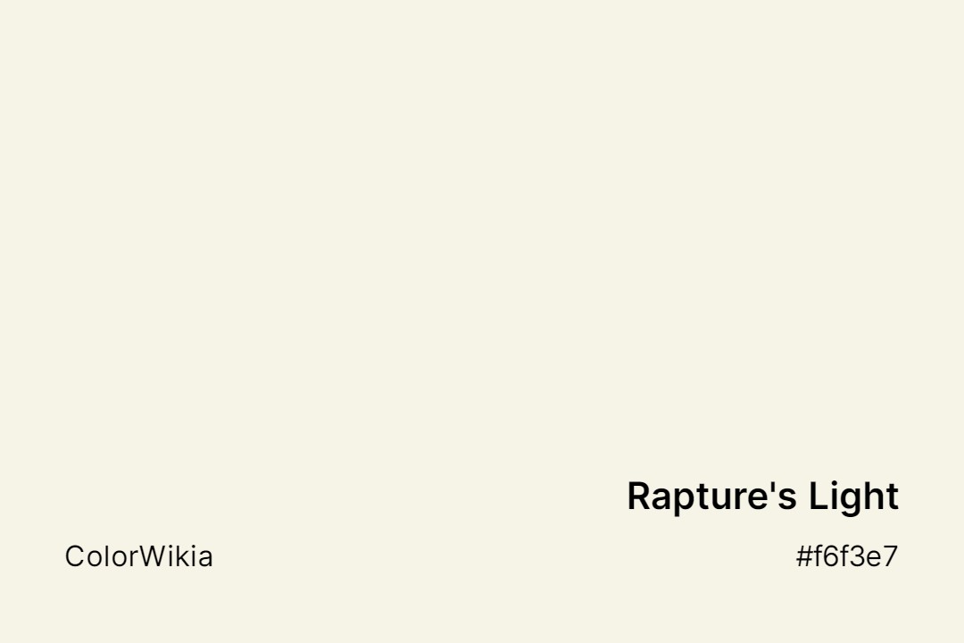 raptures light color f6f3e7