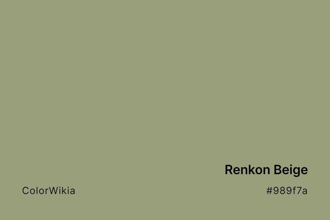 renkon beige color 989f7a
