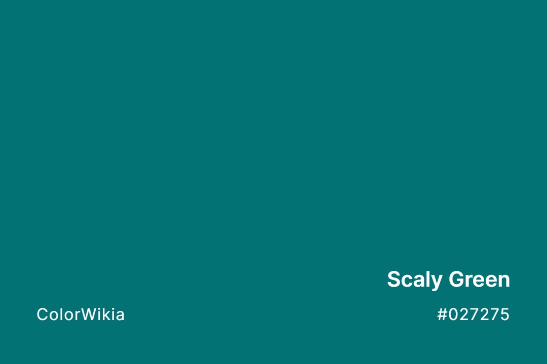 scaly green color 027275