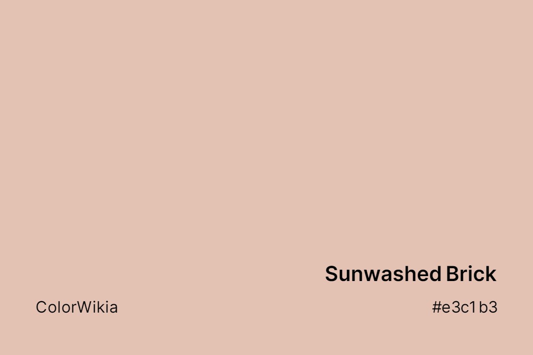 sunwashed brick color e3c1b3