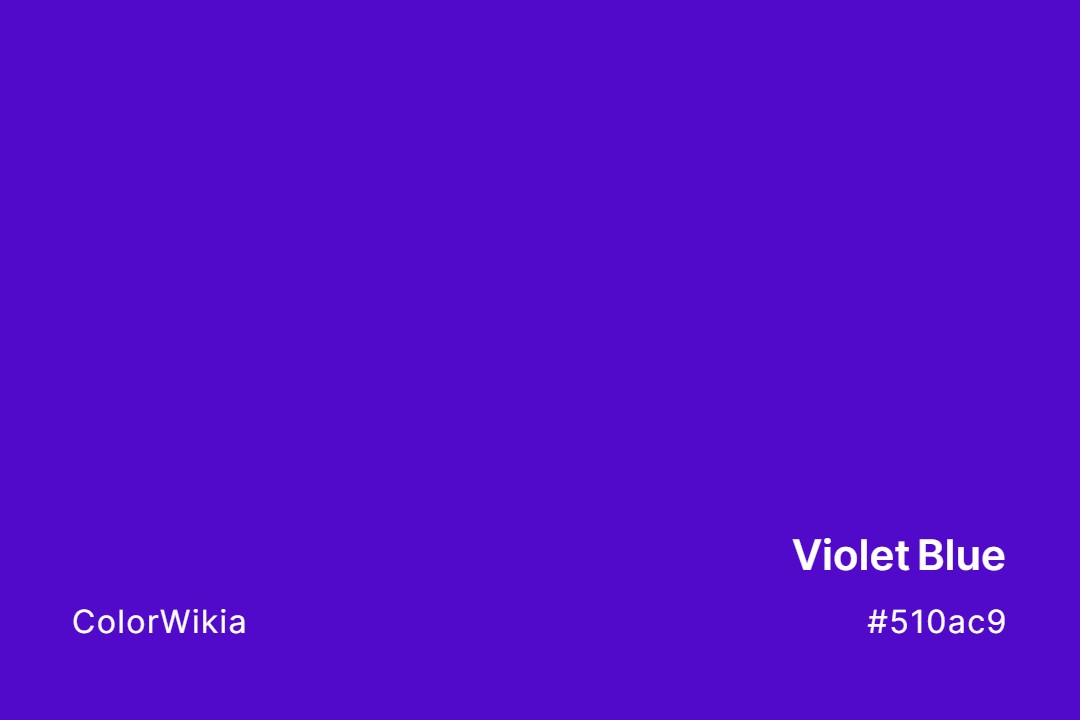 violet blue color 510ac9