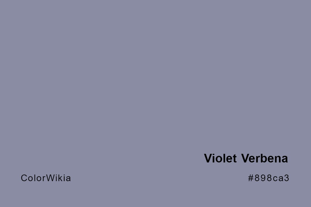violet verbena color 898ca3
