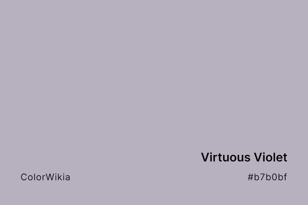 virtuous violet color b7b0bf