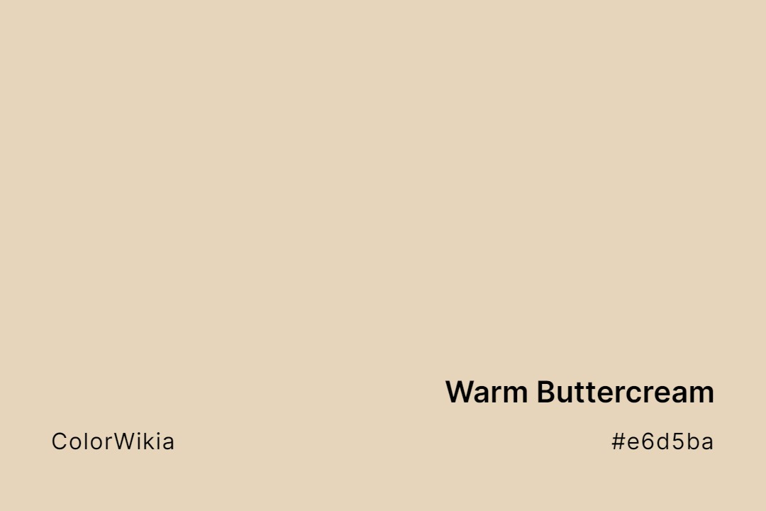 warm buttercream color e6d5ba
